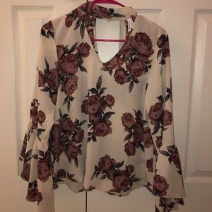 Flower dress shirt